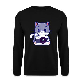 Drôle Photographie Photographe Photographe Cadeau - Sweat-shirt Unisexe - noir - Devant - Alina (178cm) & Michal (187cm)
