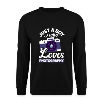 Drôle Photographie Photographe Photographe Cadeau - Sweat-shirt Unisexe - noir - Devant - Alina (178cm) & Michal (187cm)