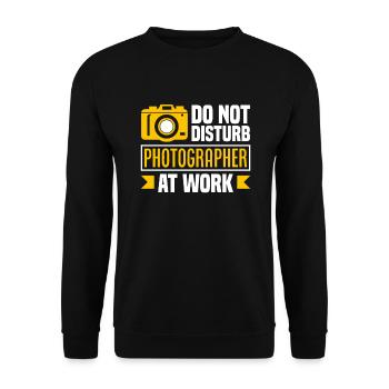 Drôle Photographie Photographe Photographe Cadeau - Sweat-shirt Unisexe - noir - Devant - Alina (178cm) & Michal (187cm)