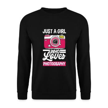 Drôle Photographie Photographe Photographe Cadeau - Sweat-shirt Unisexe - noir - Devant - Alina (178cm) & Michal (187cm)