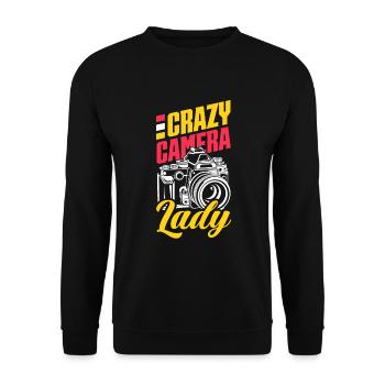 Drôle Photographie Photographe Photographe Cadeau - Sweat-shirt Unisexe - noir - Devant - Alina (178cm) & Michal (187cm)