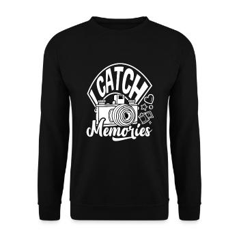 Drôle Photographie Photographe Photographe Cadeau - Sweat-shirt Unisexe - noir - Devant - Alina (178cm) & Michal (187cm)