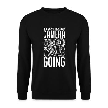 Drôle Photographie Photographe Photographe Cadeau - Sweat-shirt Unisexe - noir - Devant - Alina (178cm) & Michal (187cm)