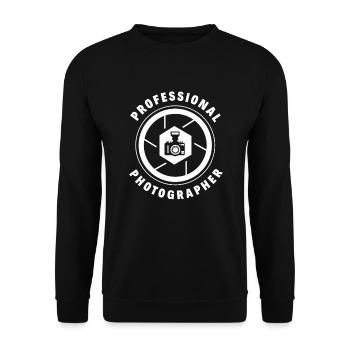 Drôle Photographie Photographe Photographe Cadeau - Sweat-shirt Unisexe - noir - Devant - Alina (178cm) & Michal (187cm)