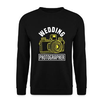 Drôle Photographie Photographe Photographe Cadeau - Sweat-shirt Unisexe - noir - Devant - Alina (178cm) & Michal (187cm)