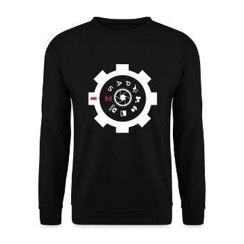Drôle Photographie Photographe Photographe Cadeau - Sweat-shirt Unisexe - noir - Devant - Alina (178cm) & Michal (187cm)