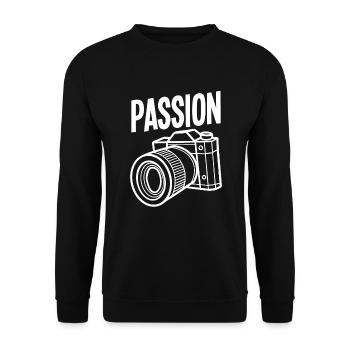 Drôle Photographie Photographe Photographe Cadeau - Sweat-shirt Unisexe - noir - Devant - Alina (178cm) & Michal (187cm)