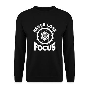 Drôle Photographie Photographe Photographe Cadeau - Sweat-shirt Unisexe - noir - Devant - Alina (178cm) & Michal (187cm)