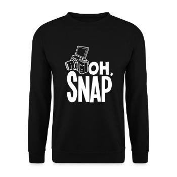 Drôle Photographie Photographe Photographe Cadeau - Sweat-shirt Unisexe - noir - Devant - Alina (178cm) & Michal (187cm)