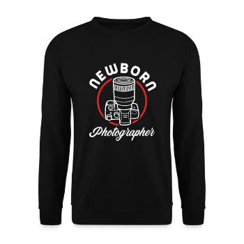 Funny Photography Photographer Photographer Gift - Unisex Sweatshirt - black - Front - Alina (178cm) & Michal (187cm)