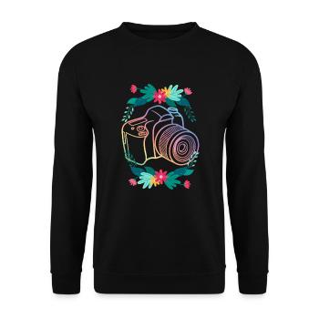 Drôle Photographie Photographe Photographe Cadeau - Sweat-shirt Unisexe - noir - Devant - Alina (178cm) & Michal (187cm)