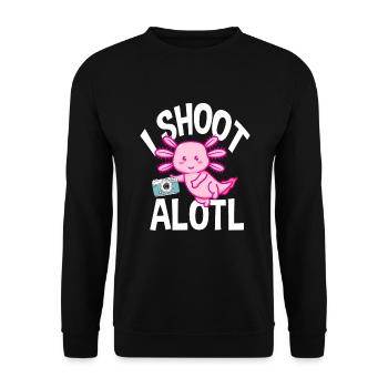 Drôle Photographie Photographe Photographe Cadeau - Sweat-shirt Unisexe - noir - Devant - Alina (178cm) & Michal (187cm)