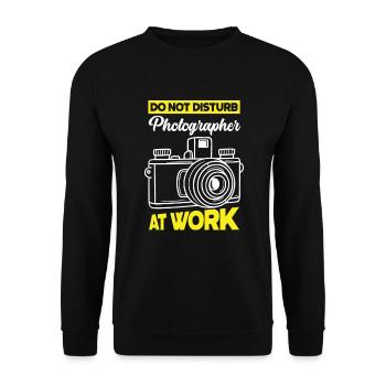 Drôle Photographie Photographe Photographe Cadeau - Sweat-shirt Unisexe - noir - Devant - Alina (178cm) & Michal (187cm)