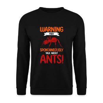 Antkeeping Ameisenzucht Ameisen - Unisex Pullover - Schwarz - Vorne - Alina (178cm) & Michal (187cm)