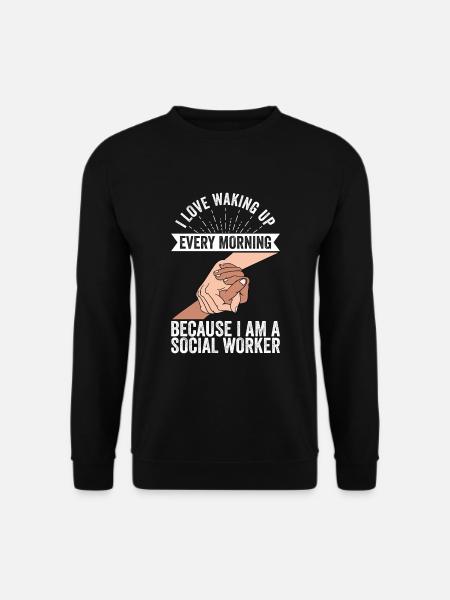 Sozialarbeiter Straßenarbeiter Streetworker - Unisex Pullover - Schwarz