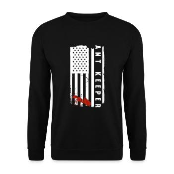 Antkeeping Ameisenzucht Ameisen - Unisex Pullover - Schwarz - Vorne - Alina (178cm) & Michal (187cm)