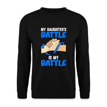 Spondylarthrite ankylosante, spondylarthrite ankylosante - Sweat-shirt Unisexe - noir - Devant - Alina (178cm) & Michal (187cm)