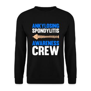 Spondylarthrite ankylosante, spondylarthrite ankylosante - Sweat-shirt Unisexe - noir - Devant - Alina (178cm) & Michal (187cm)