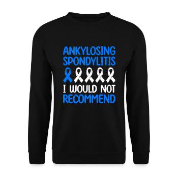 Spondylarthrite ankylosante, spondylarthrite ankylosante - Sweat-shirt Unisexe - noir - Devant - Alina (178cm) & Michal (187cm)