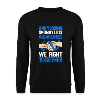 Spondylarthrite ankylosante, spondylarthrite ankylosante - Sweat-shirt Unisexe - noir - Devant - Alina (178cm) & Michal (187cm)