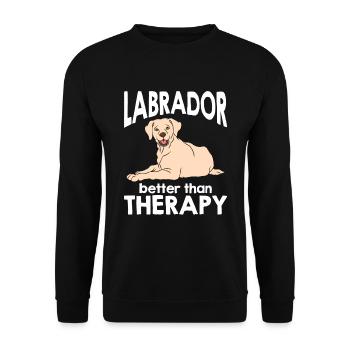Labrador Dog Labrador Retriever - Unisex Sweatshirt - black - Front - Alina (178cm) & Michal (187cm)