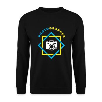 Drôle Photographie Photographe Photographe Cadeau - Sweat-shirt Unisexe - noir - Devant - Alina (178cm) & Michal (187cm)