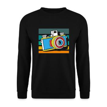 Drôle Photographie Photographe Photographe Cadeau - Sweat-shirt Unisexe - noir - Devant - Alina (178cm) & Michal (187cm)