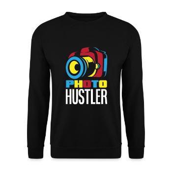 Drôle Photographie Photographe Photographe Cadeau - Sweat-shirt Unisexe - noir - Devant - Alina (178cm) & Michal (187cm)