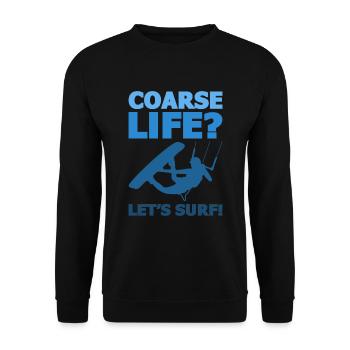 Kiteboarding Kitesurfer Kitesurfing Kiteboarder - Unisex Sweatshirt - black - Front - Alina (178cm) & Michal (187cm)
