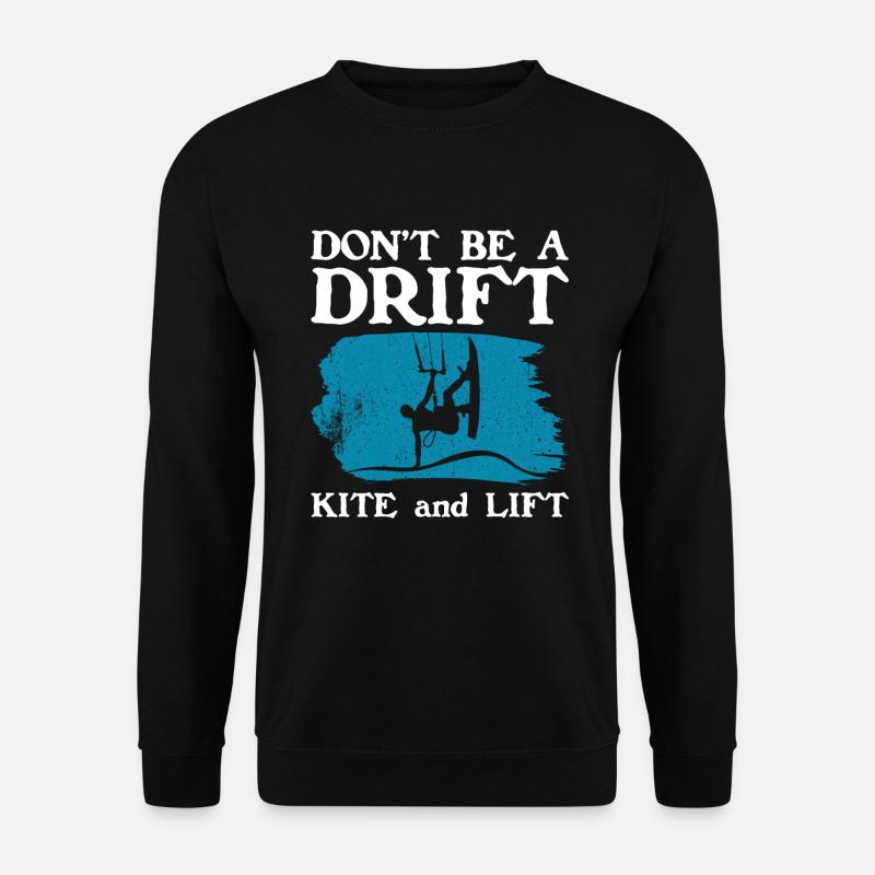 Kiteboarding Kitesurfer Kitesurfing Kiteboarder - Unisex Pullover - Schwarz