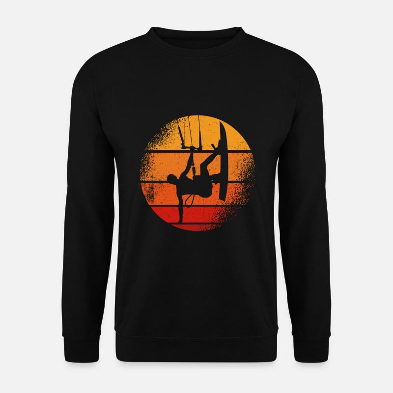 Kiteboarding Kitesurfer Kitesurfing Kiteboarder - Unisex Sweatshirt - black