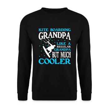 Kiteboarding Kitesurfer Kitesurfing Kiteboarder - Unisex Sweatshirt - black - Front - Alina (178cm) & Michal (187cm)