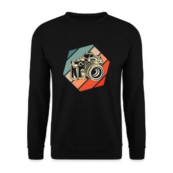 Drôle Photographie Photographe Photographe Cadeau - Sweat-shirt Unisexe - noir - Devant - Alina (178cm) & Michal (187cm)