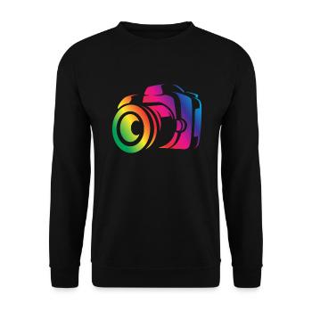 Drôle Photographie Photographe Photographe Cadeau - Sweat-shirt Unisexe - noir - Devant - Alina (178cm) & Michal (187cm)
