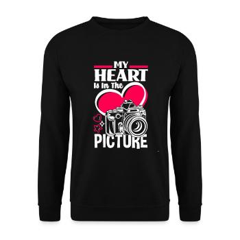Drôle Photographie Photographe Photographe Cadeau - Sweat-shirt Unisexe - noir - Devant - Alina (178cm) & Michal (187cm)