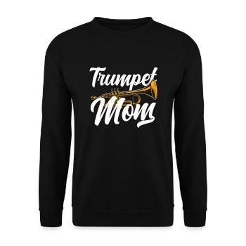 Trompete Trompeter Trompeten Spieler - Unisex Pullover - Schwarz - Vorne - Alina (178cm) & Michal (187cm)