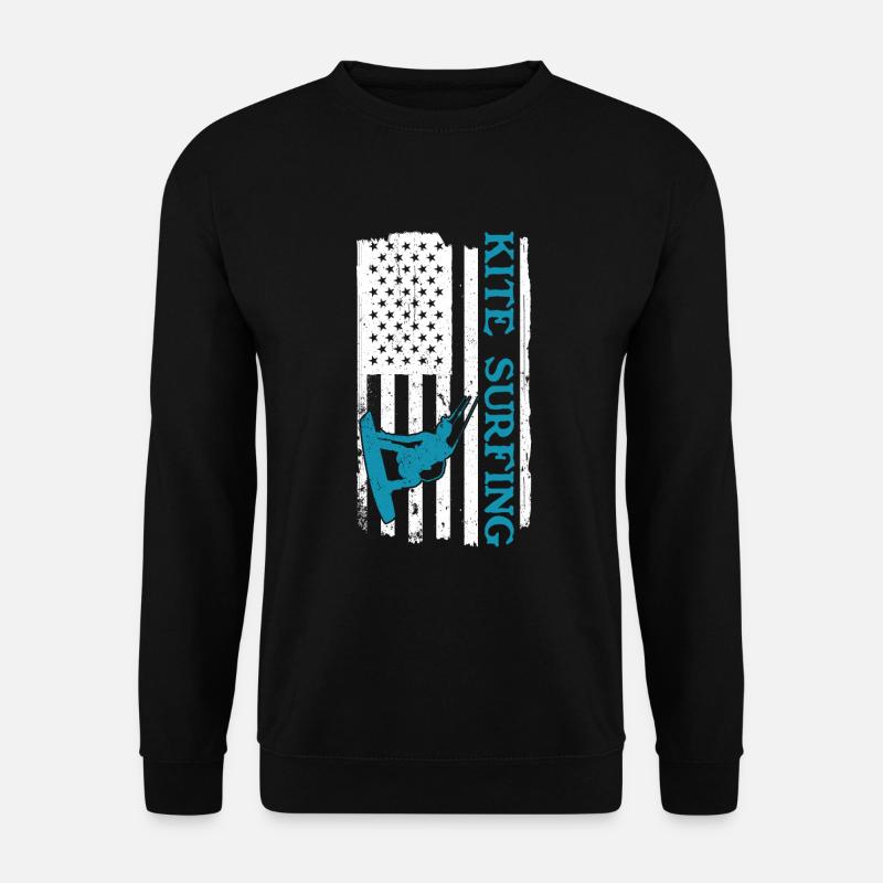 Kiteboarding Kitesurfer Kitesurfing Kiteboarder - Unisex Sweatshirt - black