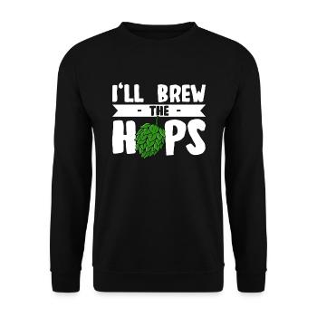 Beer Drink Beer Brewing Beer Brewer - Unisex Sweatshirt - black - Front - Alina (178cm) & Michal (187cm)