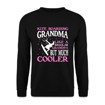Kiteboarding Kitesurfer Kitesurfing Kiteboarder - Unisex Sweatshirt - black - Front - Alina (178cm) & Michal (187cm)