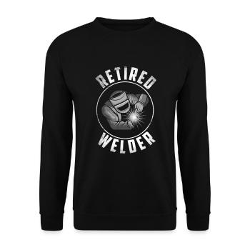 Lustiges Schweißer Geschenk - Unisex Pullover - Schwarz - Vorne - Alina (178cm) & Michal (187cm)