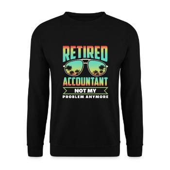 Drôle de cadeau comptable de conseiller fiscal - Sweat-shirt Unisexe - noir - Devant - Alina (178cm) & Michal (187cm)