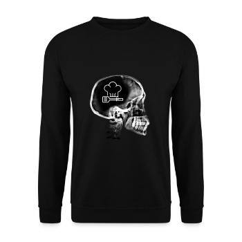 cadeau cuisine amateur humour passion chef cuisto - Sweat-shirt Unisexe - noir - Devant - Alina (178cm) & Michal (187cm)