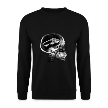 cadeau camion poids lourd camionneur routier - Sweat-shirt Unisexe - noir - Devant - Alina (178cm) & Michal (187cm)