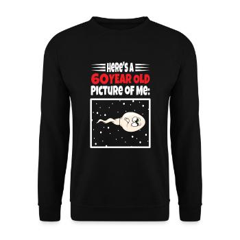 Spermie Hier Ist Ein Altes Bild Von Mir - Unisex Pullover - Schwarz - Vorne - Alina (178cm) & Michal (187cm)
