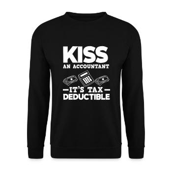 Drôle de cadeau comptable de conseiller fiscal - Sweat-shirt Unisexe - noir - Devant - Alina (178cm) & Michal (187cm)