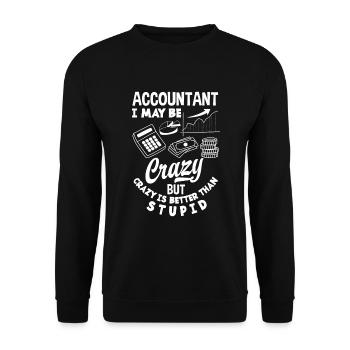 Drôle de cadeau comptable de conseiller fiscal - Sweat-shirt Unisexe - noir - Devant - Alina (178cm) & Michal (187cm)