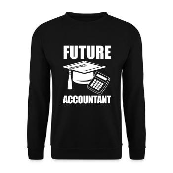 Drôle de cadeau comptable de conseiller fiscal - Sweat-shirt Unisexe - noir - Devant - Alina (178cm) & Michal (187cm)