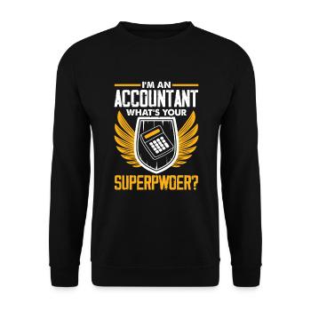 Drôle de cadeau comptable de conseiller fiscal - Sweat-shirt Unisexe - noir - Devant - Alina (178cm) & Michal (187cm)