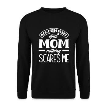 Drôle de cadeau comptable de conseiller fiscal - Sweat-shirt Unisexe - noir - Devant - Alina (178cm) & Michal (187cm)