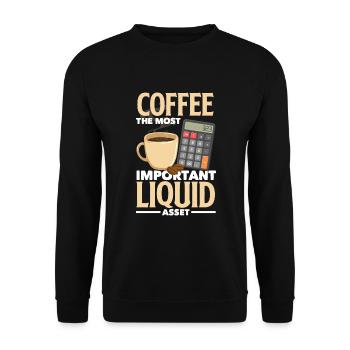 Drôle de cadeau comptable de conseiller fiscal - Sweat-shirt Unisexe - noir - Devant - Alina (178cm) & Michal (187cm)